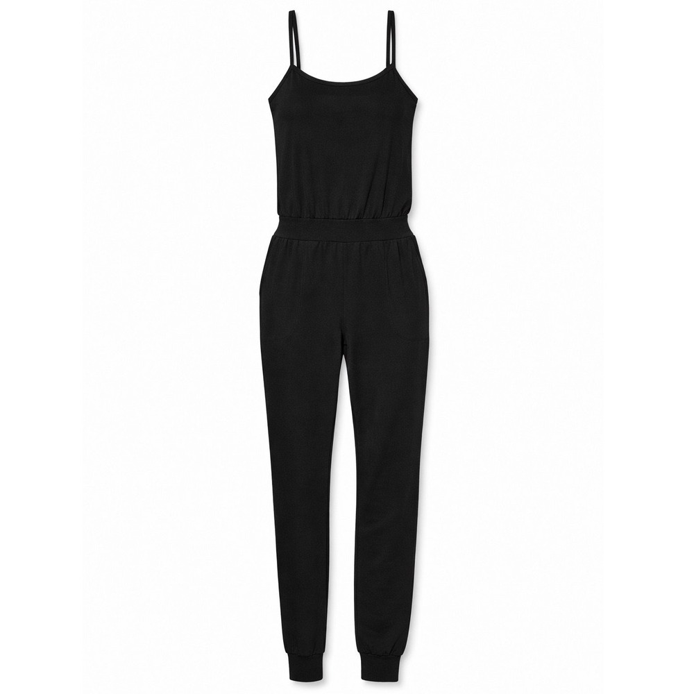 Black Athleta Jumpsuit Medium Adjustable Strap Jogger Stretch